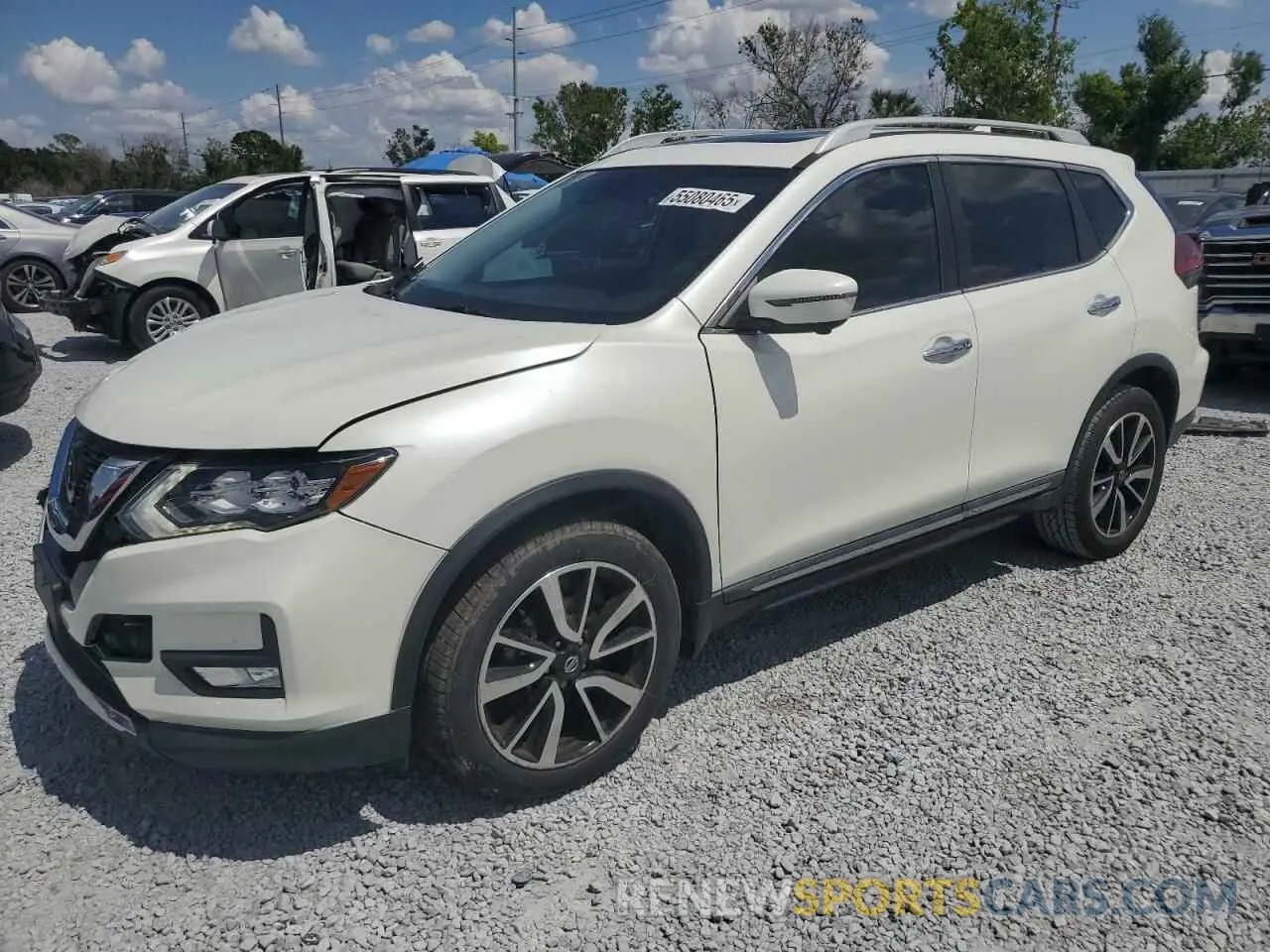 1 Photograph of a damaged car 5N1AT2MV4KC766162 NISSAN ROGUE 2019
