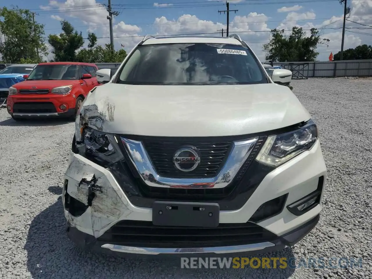 5 Photograph of a damaged car 5N1AT2MV4KC766162 NISSAN ROGUE 2019