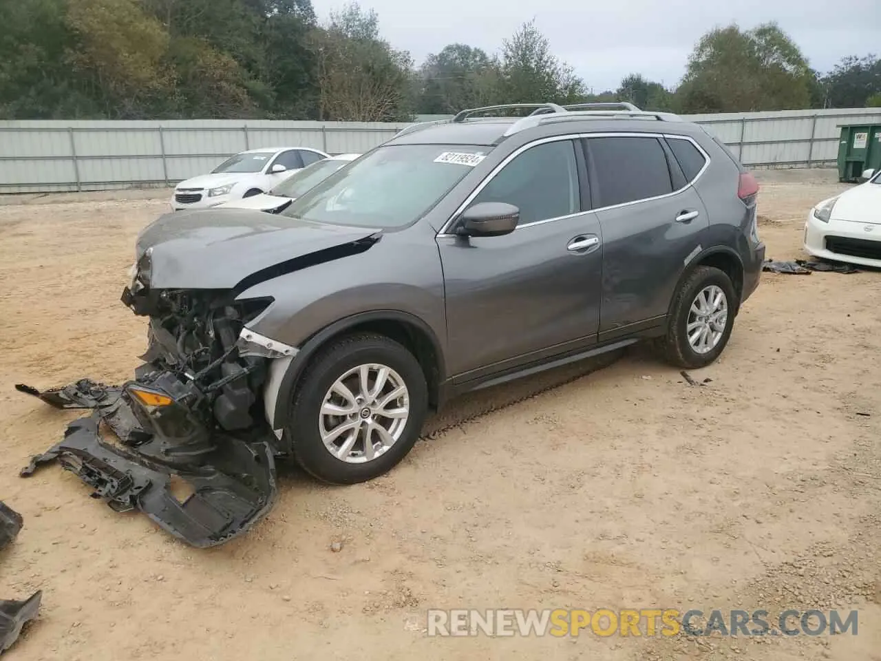 1 Photograph of a damaged car 5N1AT2MV6KC722793 NISSAN ROGUE 2019