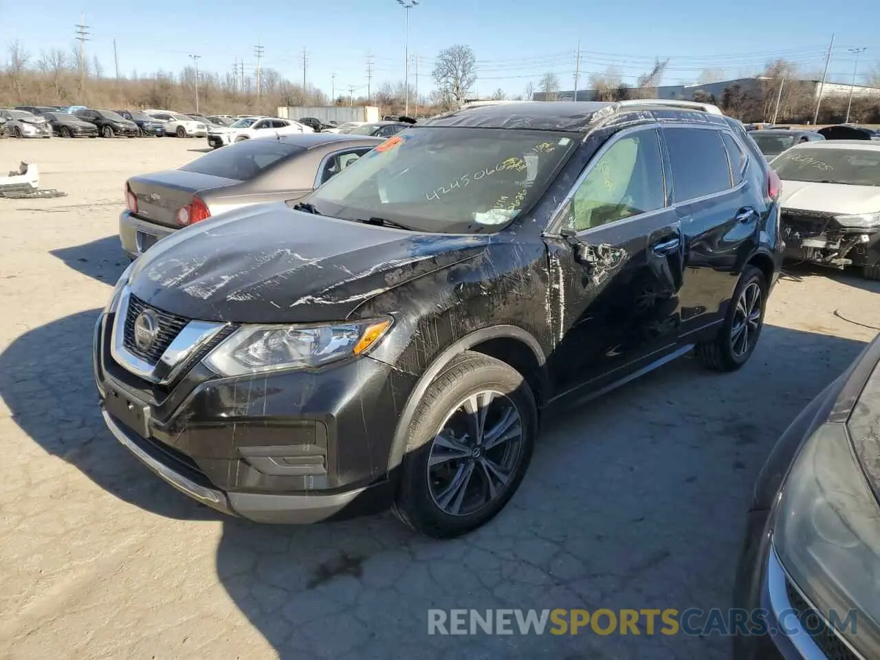 1 Photograph of a damaged car 5N1AT2MV6KC842626 NISSAN ROGUE 2019