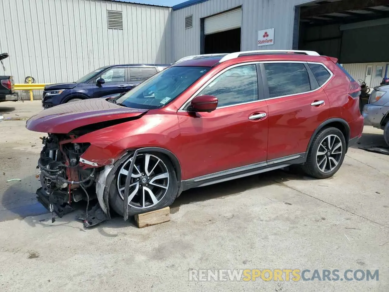 1 Photograph of a damaged car 5N1AT2MV7KC756628 NISSAN ROGUE 2019