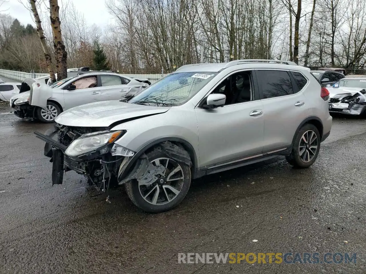 1 Photograph of a damaged car 5N1AT2MV7KC764678 NISSAN ROGUE 2019