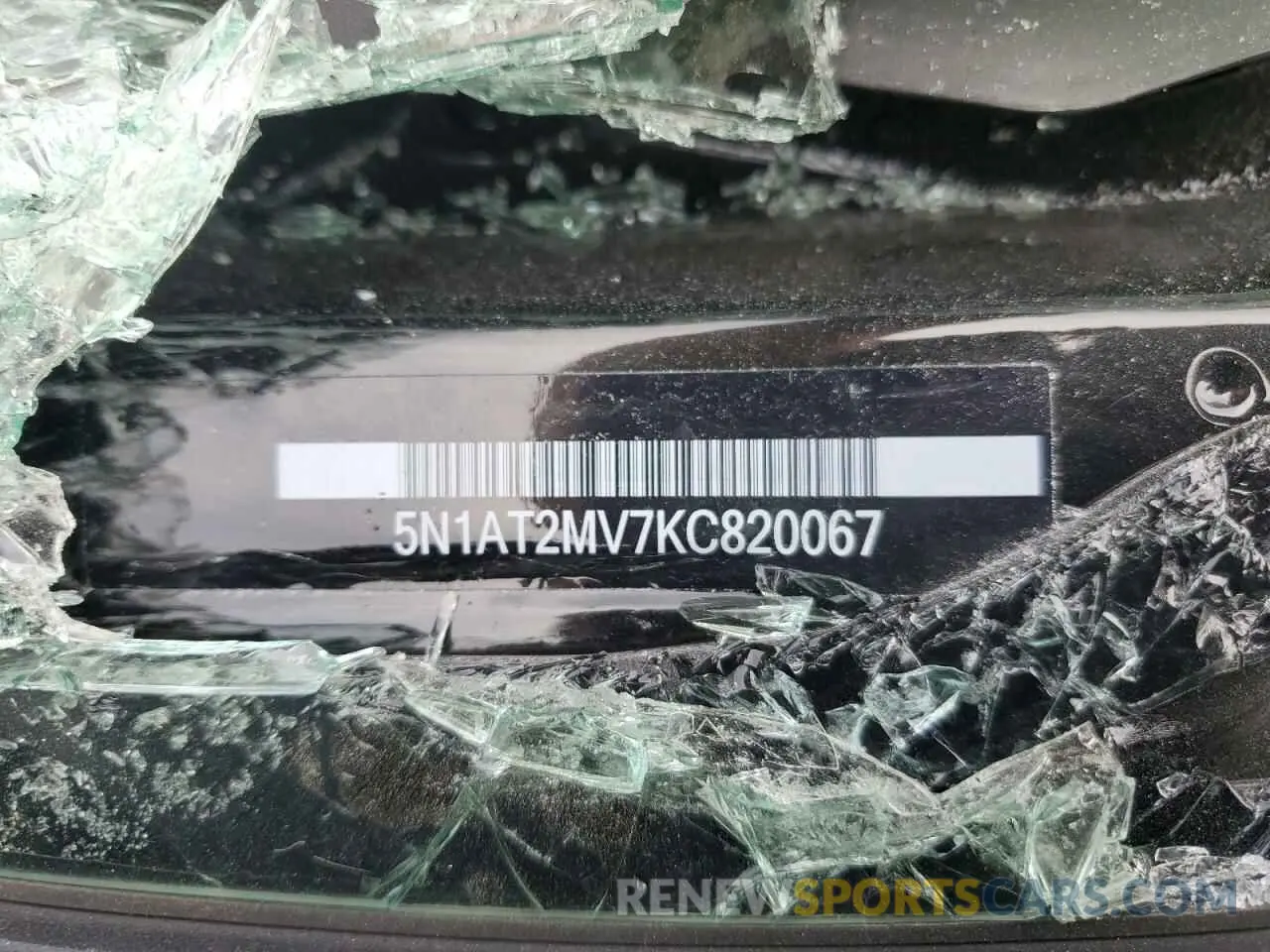 13 Photograph of a damaged car 5N1AT2MV7KC820067 NISSAN ROGUE 2019