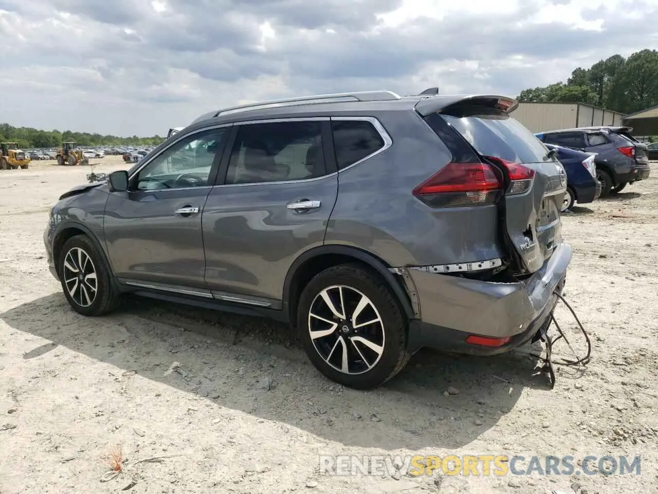 2 Photograph of a damaged car 5N1AT2MV8KC742494 NISSAN ROGUE 2019