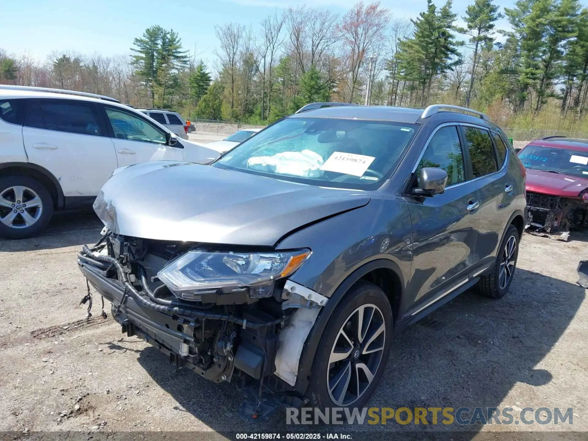 2 Photograph of a damaged car 5N1AT2MV8KC748666 NISSAN ROGUE 2019