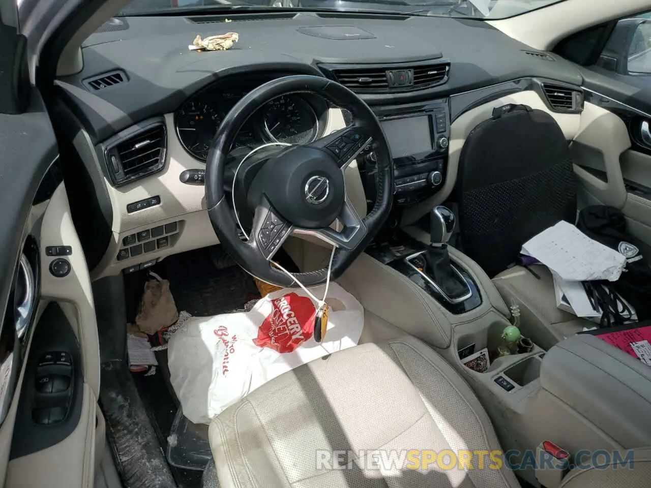 8 Photograph of a damaged car JN1BJ1CP0KW225428 NISSAN ROGUE 2019