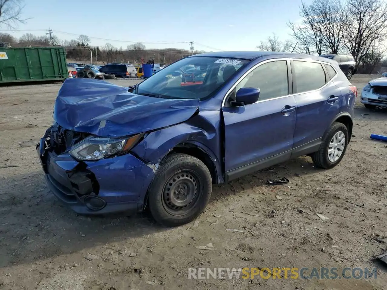 1 Photograph of a damaged car JN1BJ1CP7KW228892 NISSAN ROGUE 2019