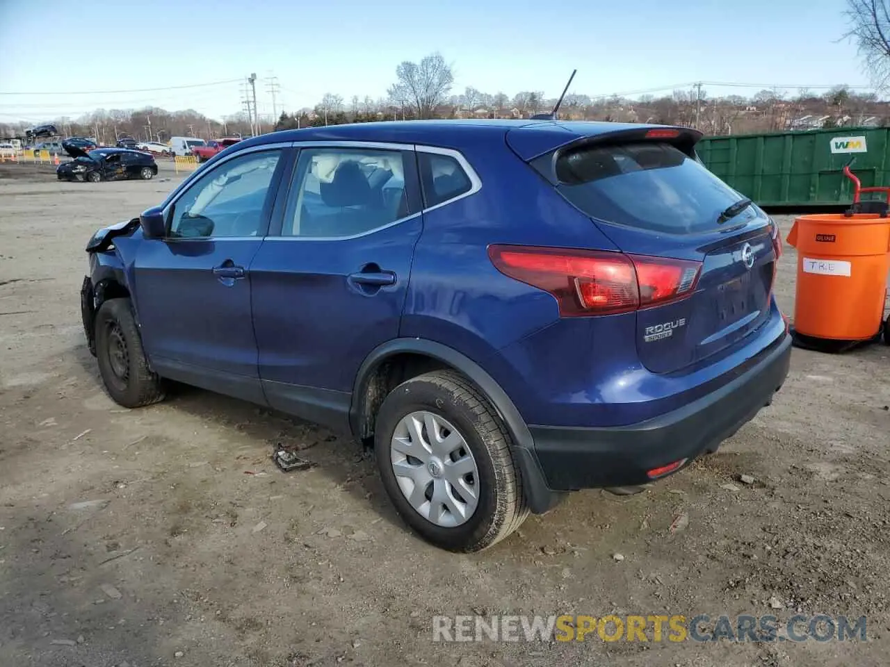 2 Photograph of a damaged car JN1BJ1CP7KW228892 NISSAN ROGUE 2019