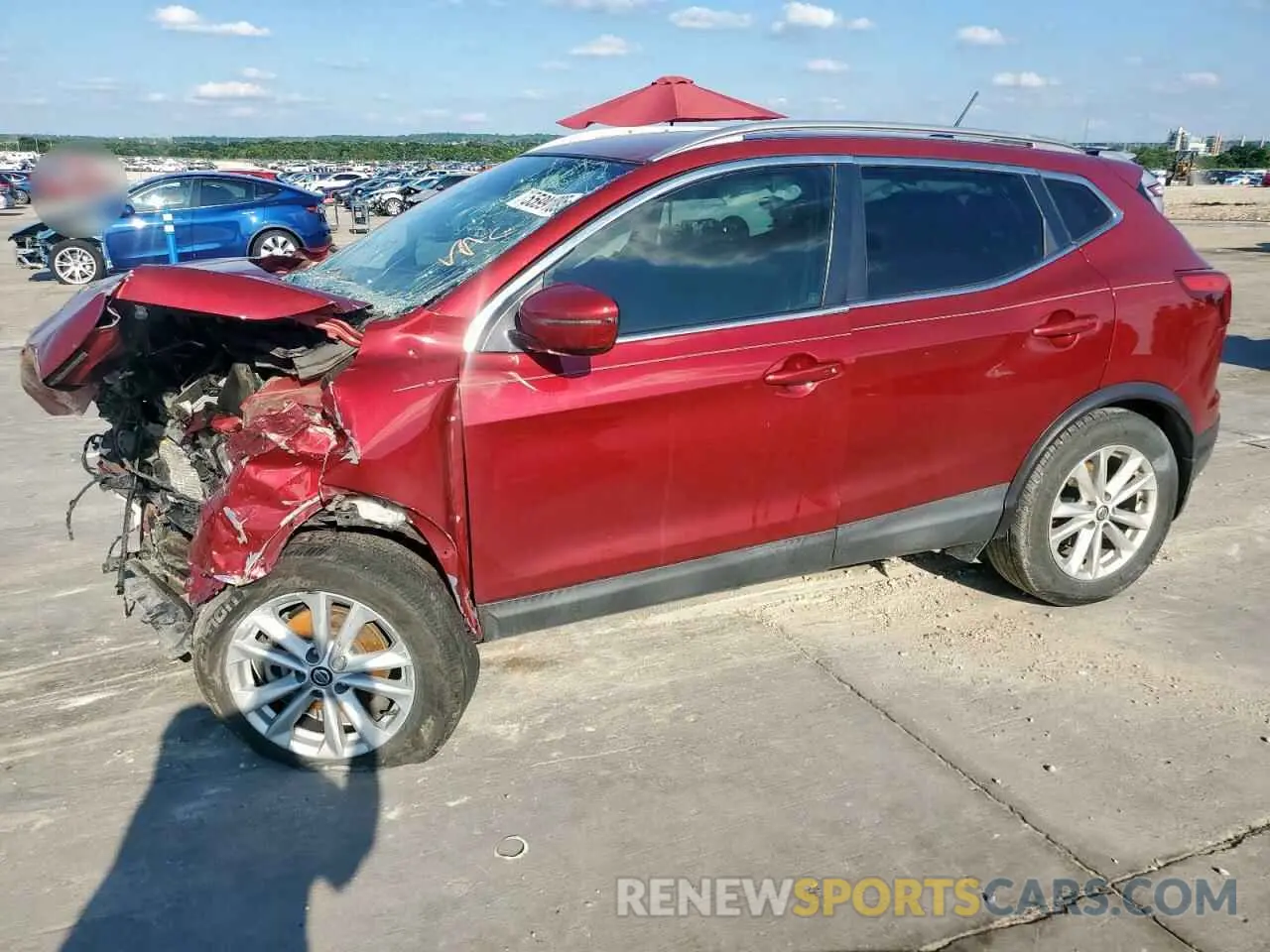 1 Photograph of a damaged car JN1BJ1CP9KW232605 NISSAN ROGUE 2019