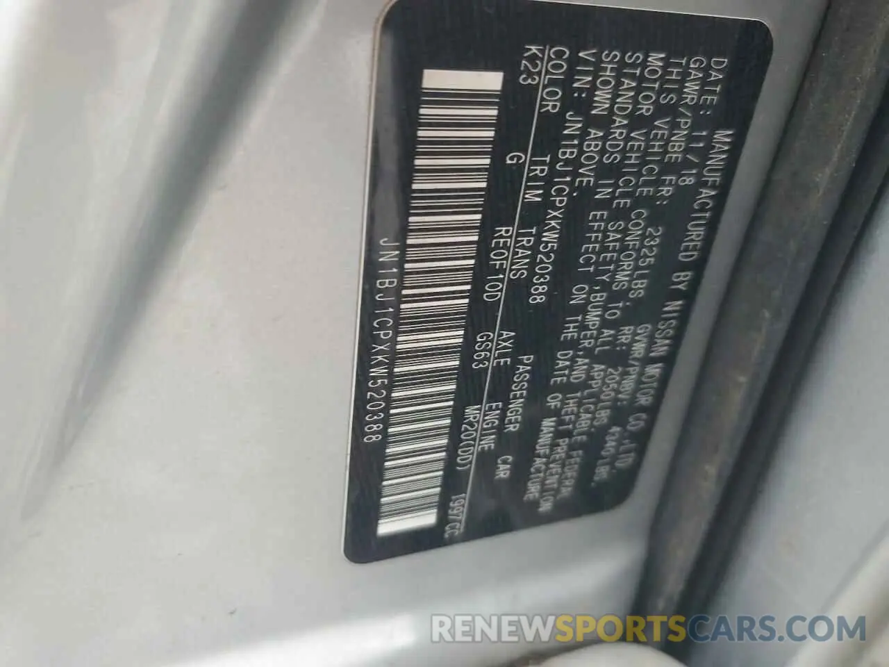 14 Photograph of a damaged car JN1BJ1CPXKW520388 NISSAN ROGUE 2019