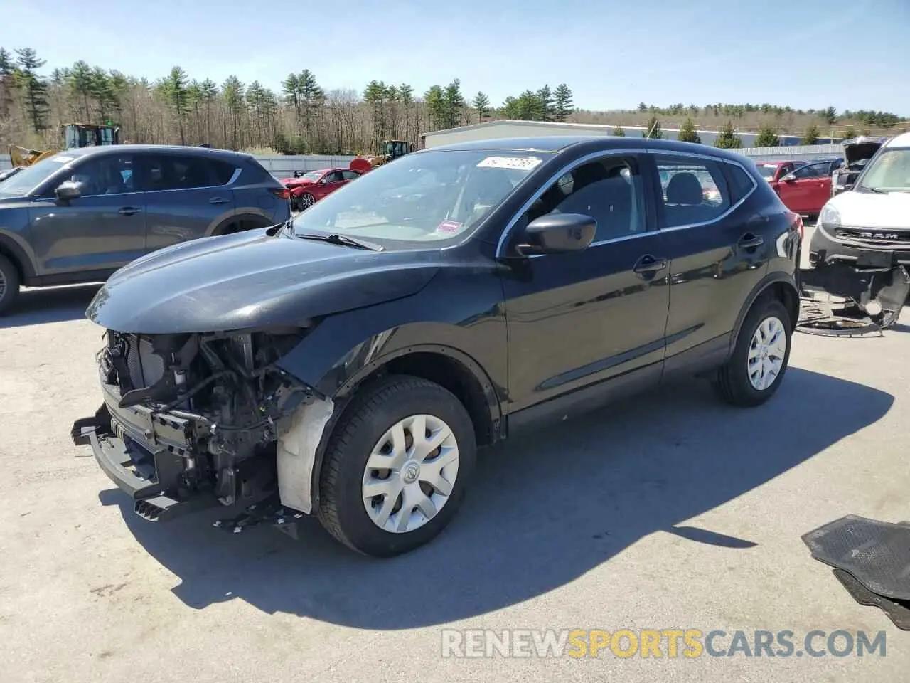 1 Photograph of a damaged car JN1BJ1CR5KW318026 NISSAN ROGUE 2019