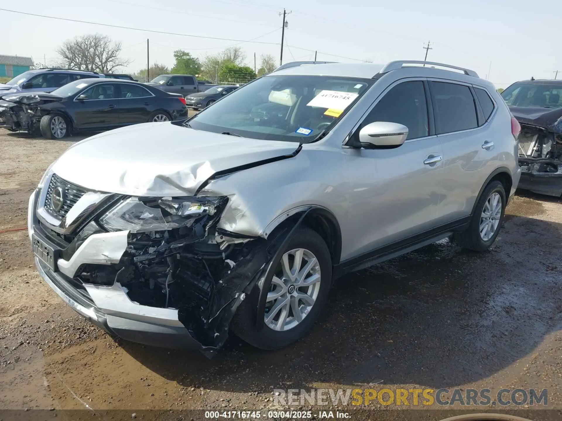 2 Photograph of a damaged car JN8AT2MT8KW501590 NISSAN ROGUE 2019