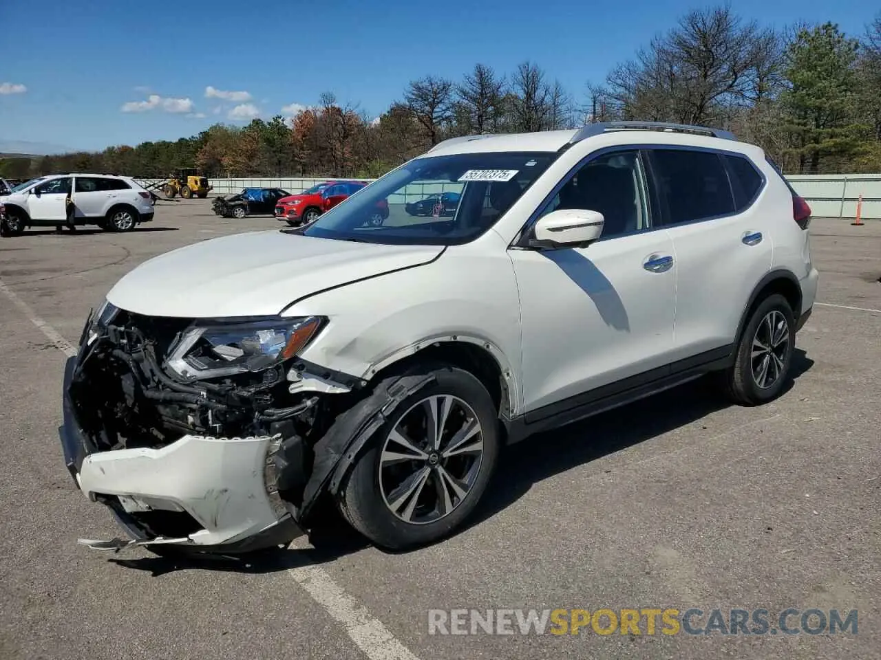1 Photograph of a damaged car JN8AT2MV7KW383923 NISSAN ROGUE 2019
