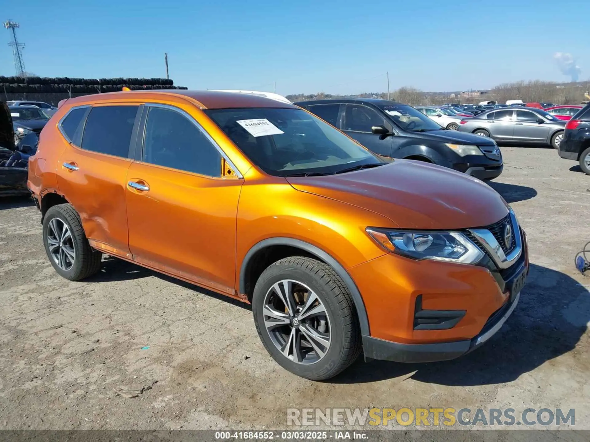 1 Photograph of a damaged car JN8AT2MV8KW376947 NISSAN ROGUE 2019
