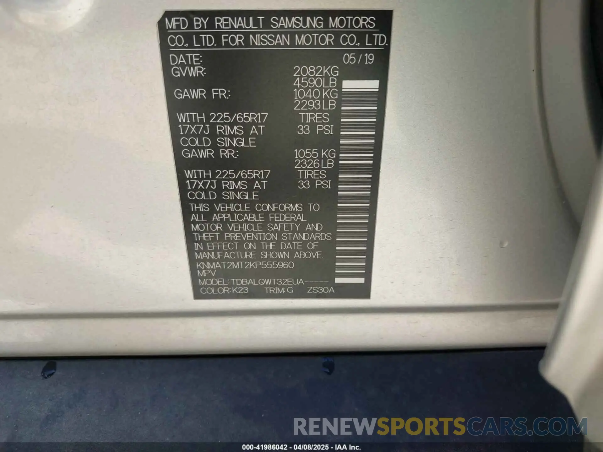 9 Фотография поврежденного автомобиля KNMAT2MT2KP555960 NISSAN ROGUE 2019