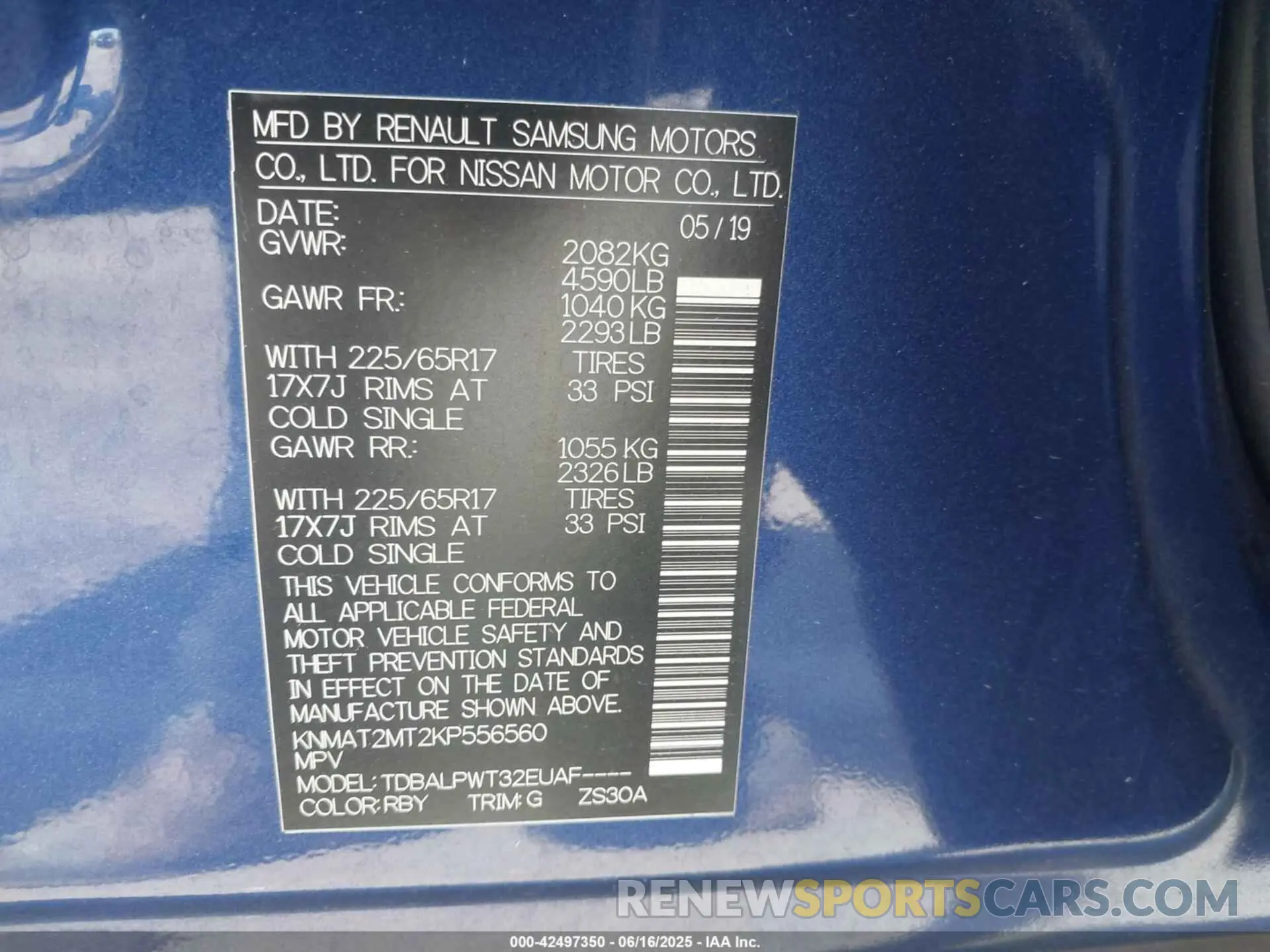 9 Фотография поврежденного автомобиля KNMAT2MT2KP556560 NISSAN ROGUE 2019