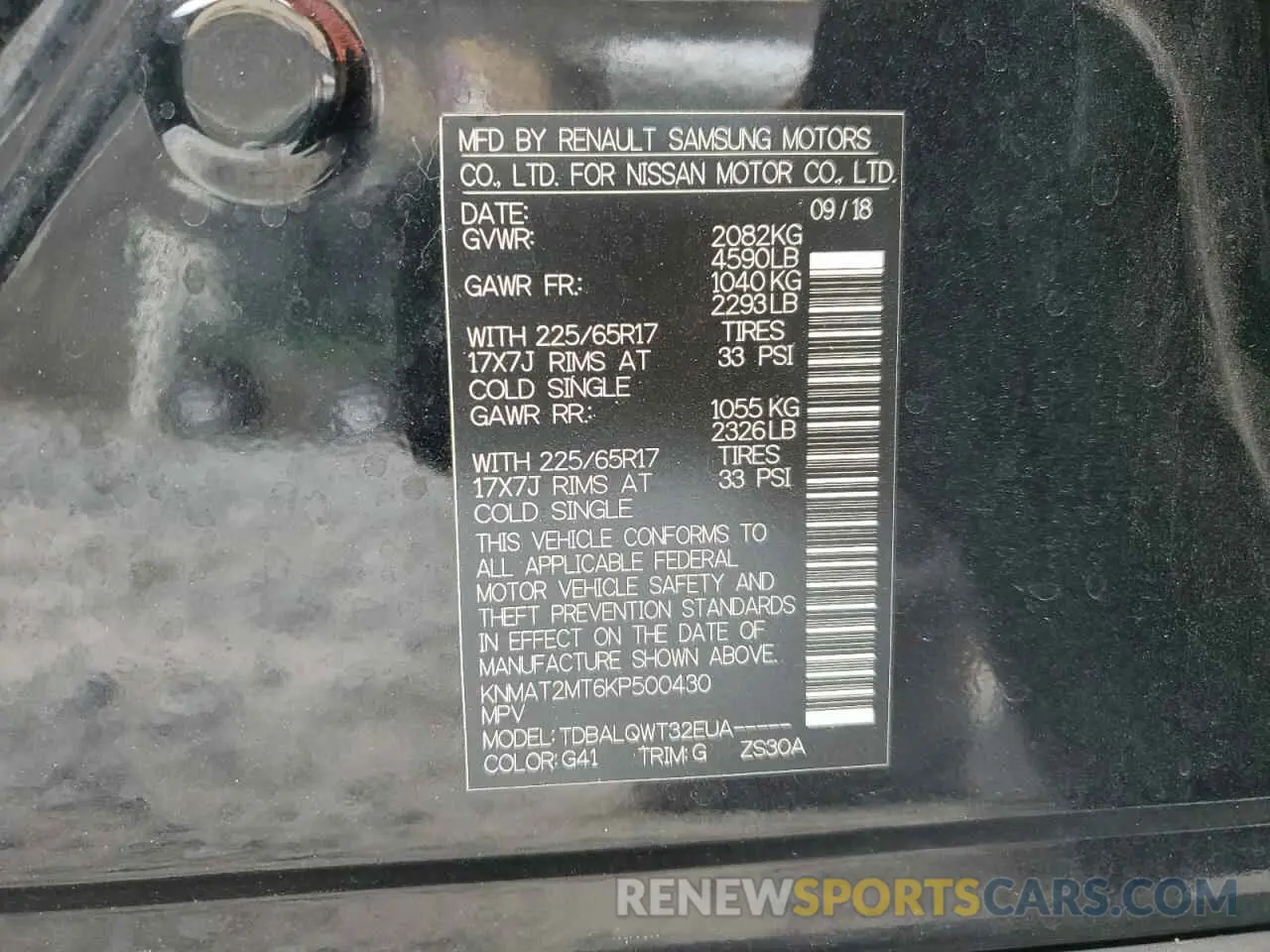 14 Фотография поврежденного автомобиля KNMAT2MT6KP500430 NISSAN ROGUE 2019