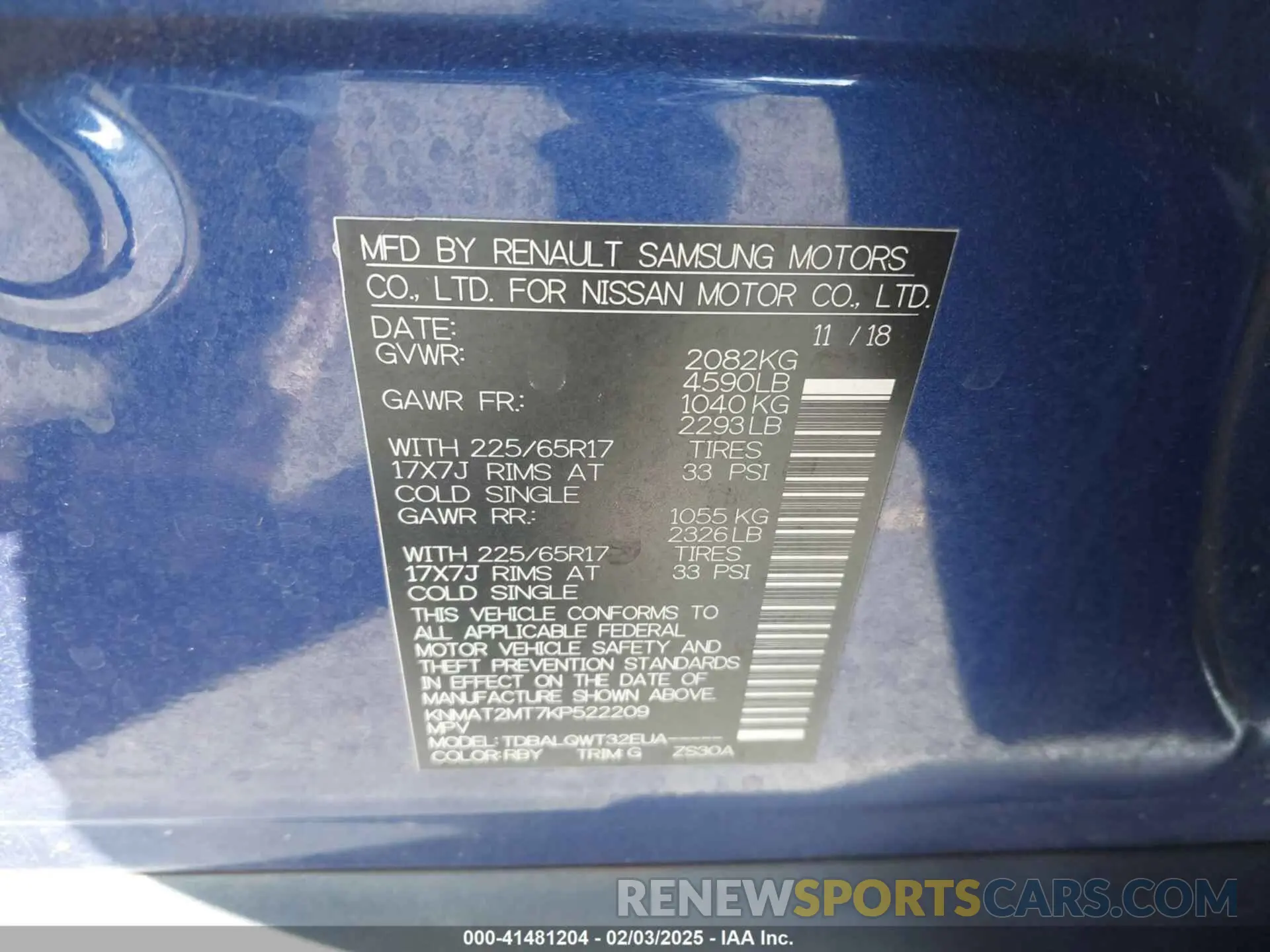 9 Photograph of a damaged car KNMAT2MT7KP522209 NISSAN ROGUE 2019