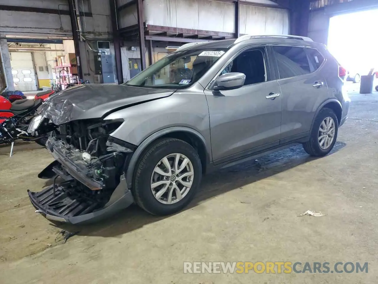 1 Photograph of a damaged car KNMAT2MT8KP529878 NISSAN ROGUE 2019