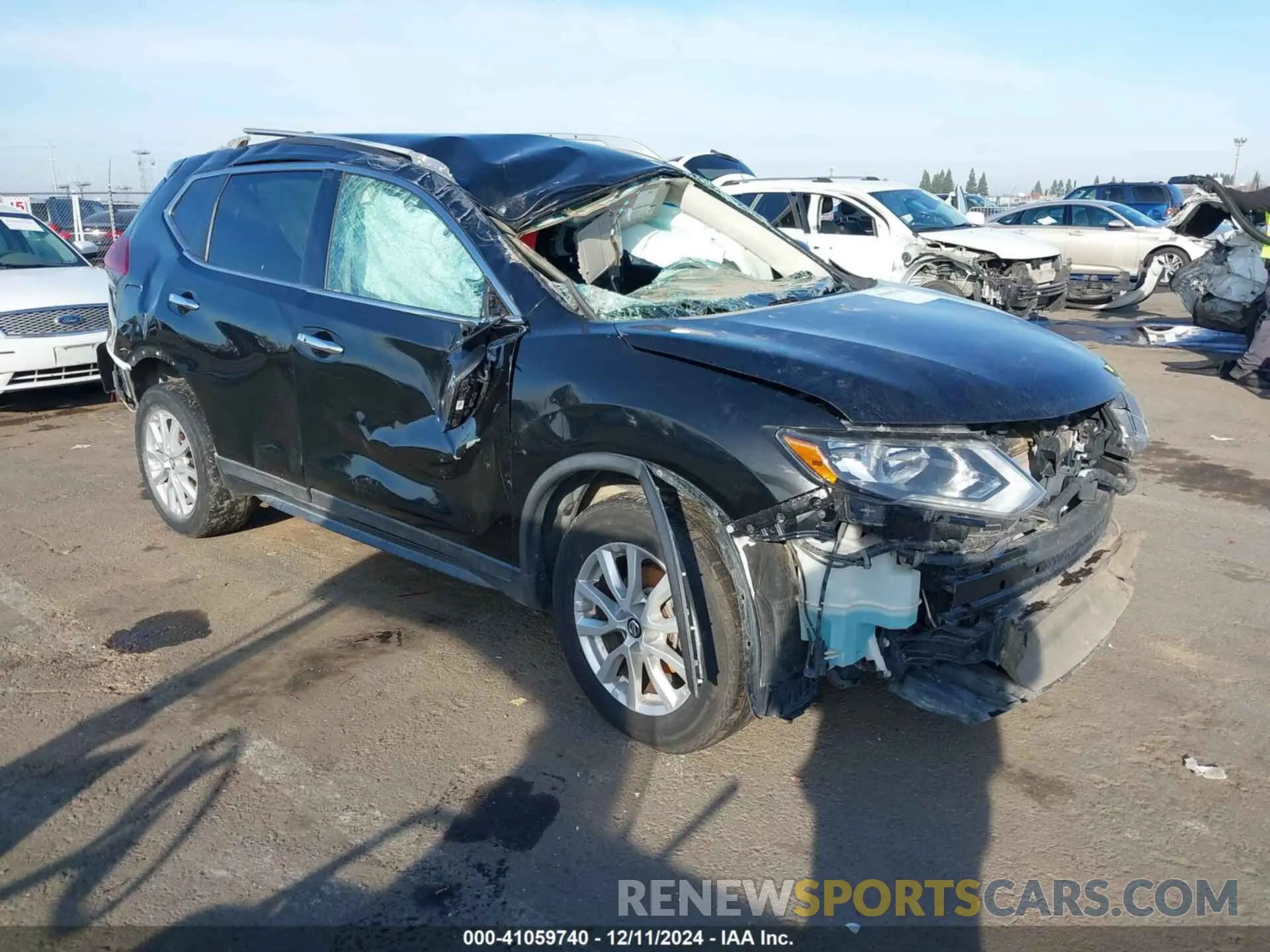 1 Photograph of a damaged car KNMAT2MV0KP542612 NISSAN ROGUE 2019