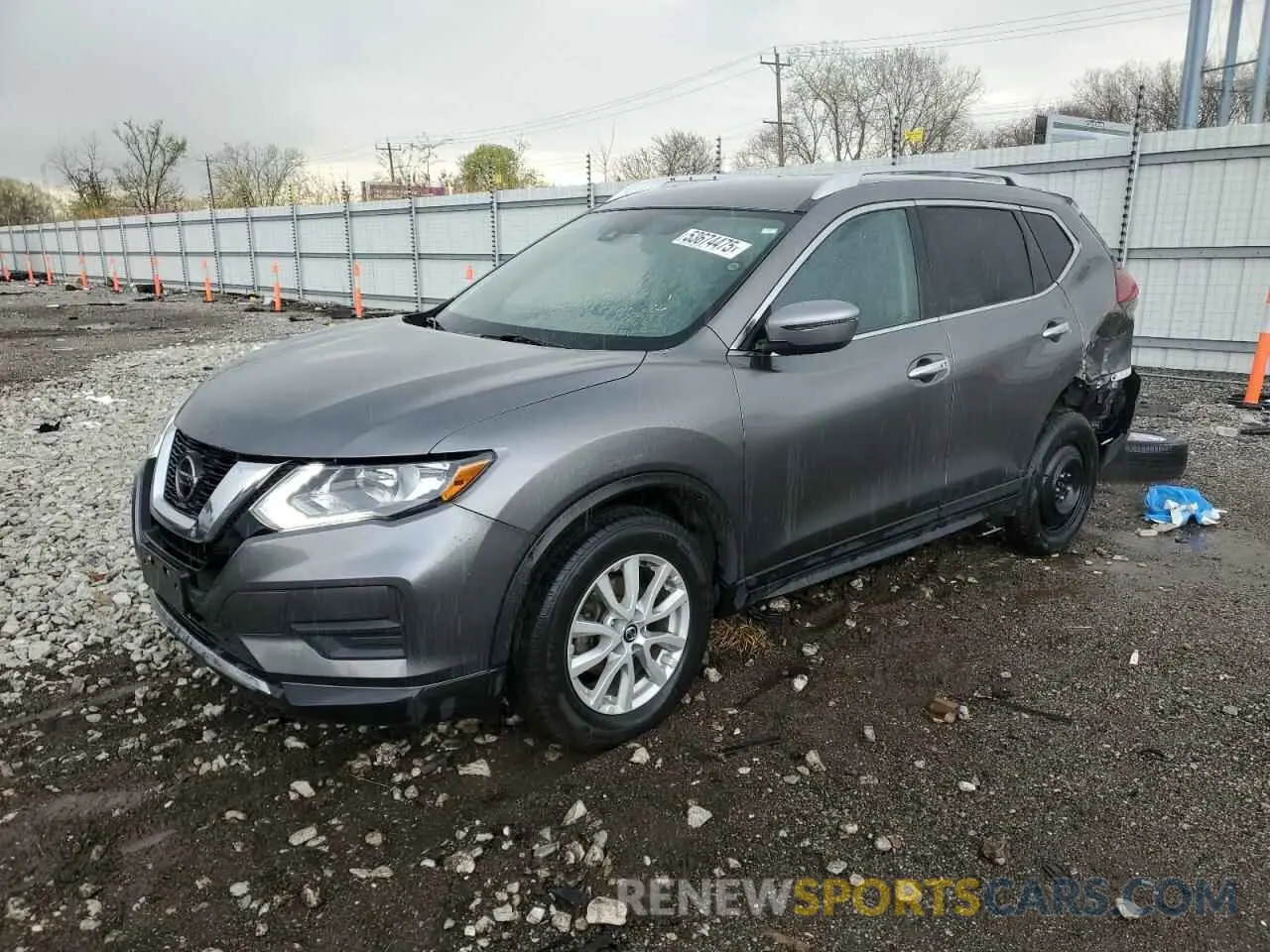 1 Photograph of a damaged car KNMAT2MV0KP549978 NISSAN ROGUE 2019