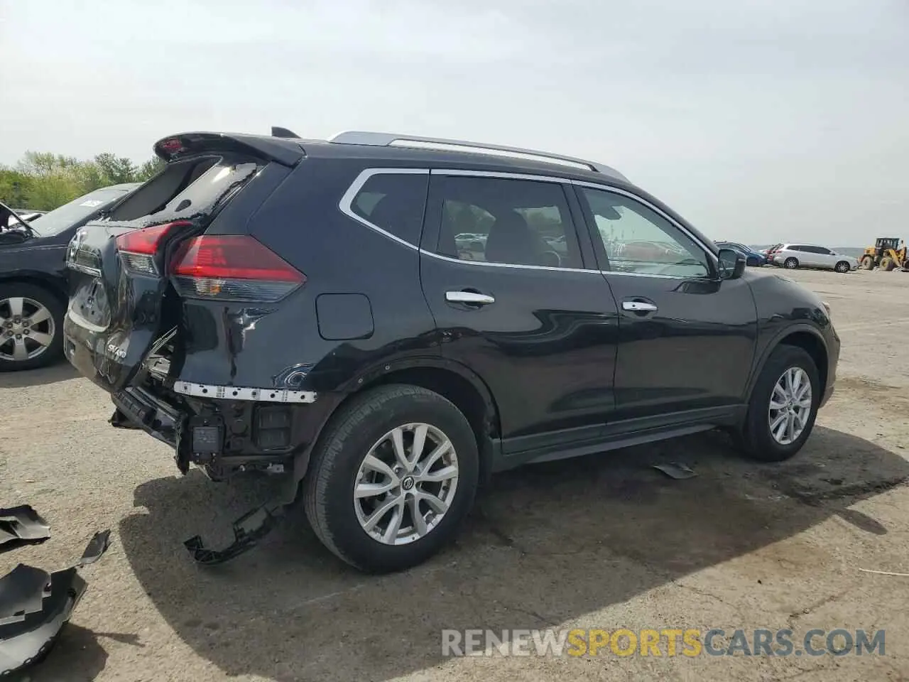 3 Photograph of a damaged car KNMAT2MV7KP545944 NISSAN ROGUE 2019