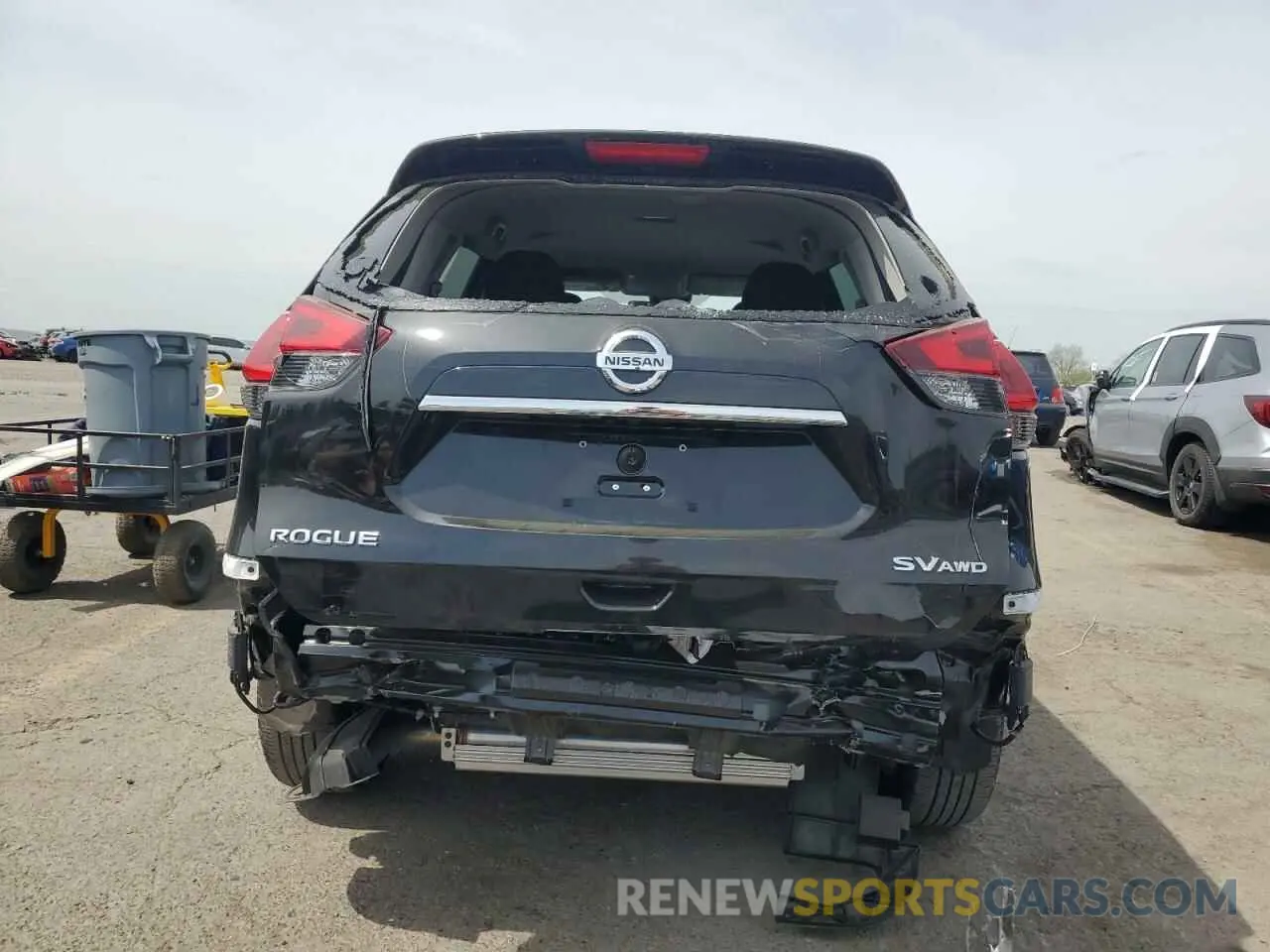 6 Photograph of a damaged car KNMAT2MV7KP545944 NISSAN ROGUE 2019