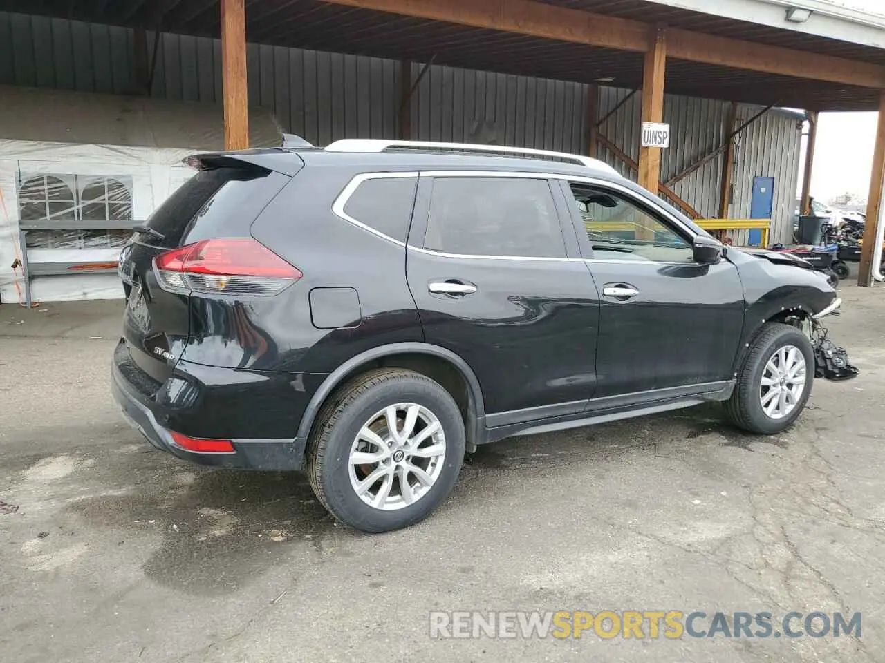 3 Photograph of a damaged car KNMAT2MV9KP542432 NISSAN ROGUE 2019