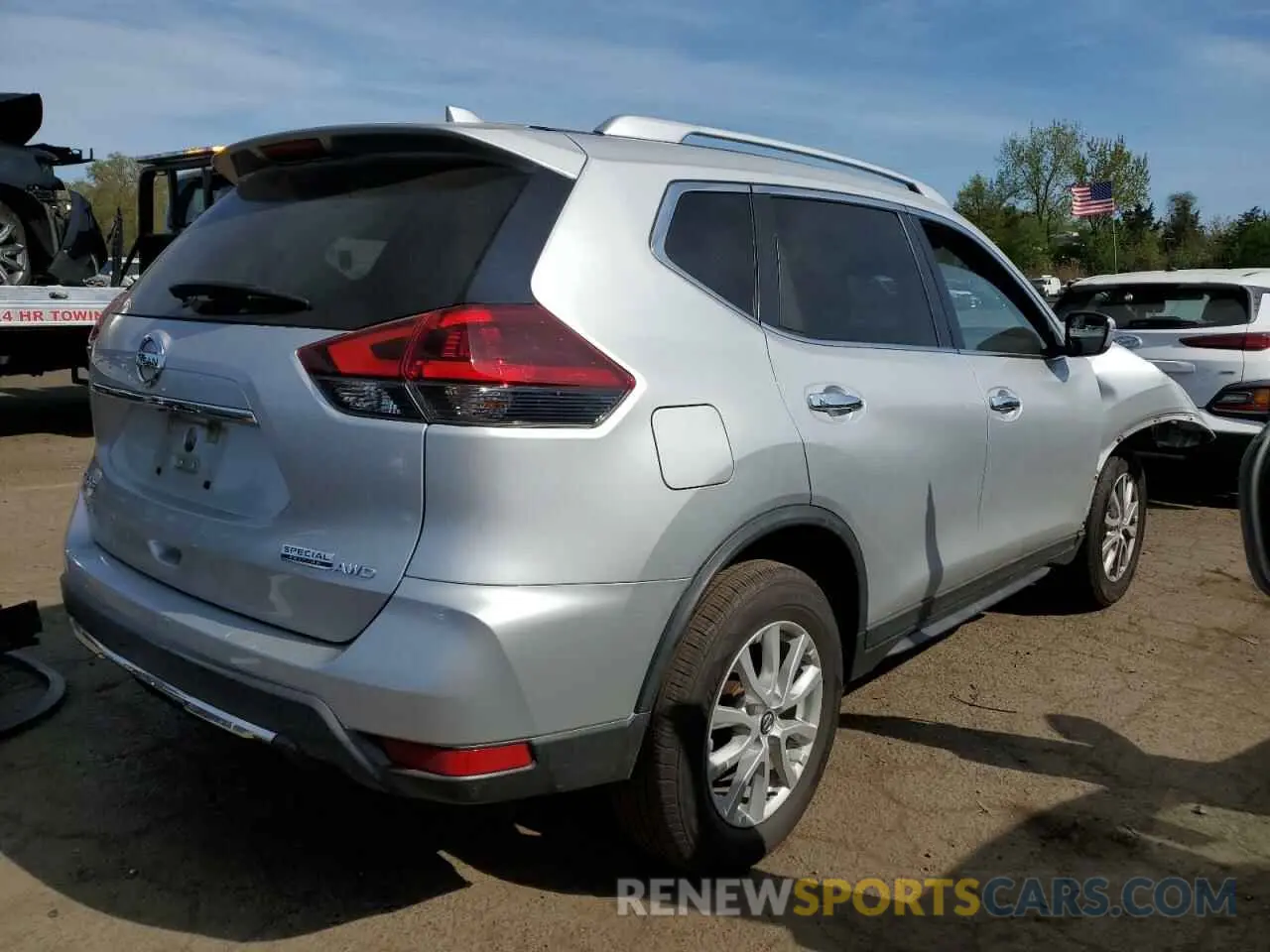 3 Photograph of a damaged car KNMAT2MV9KP553768 NISSAN ROGUE 2019