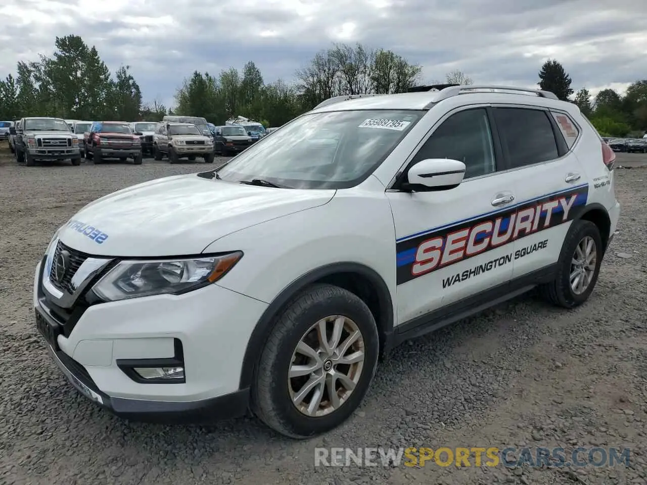 1 Photograph of a damaged car KNMAT2MVXKP500190 NISSAN ROGUE 2019