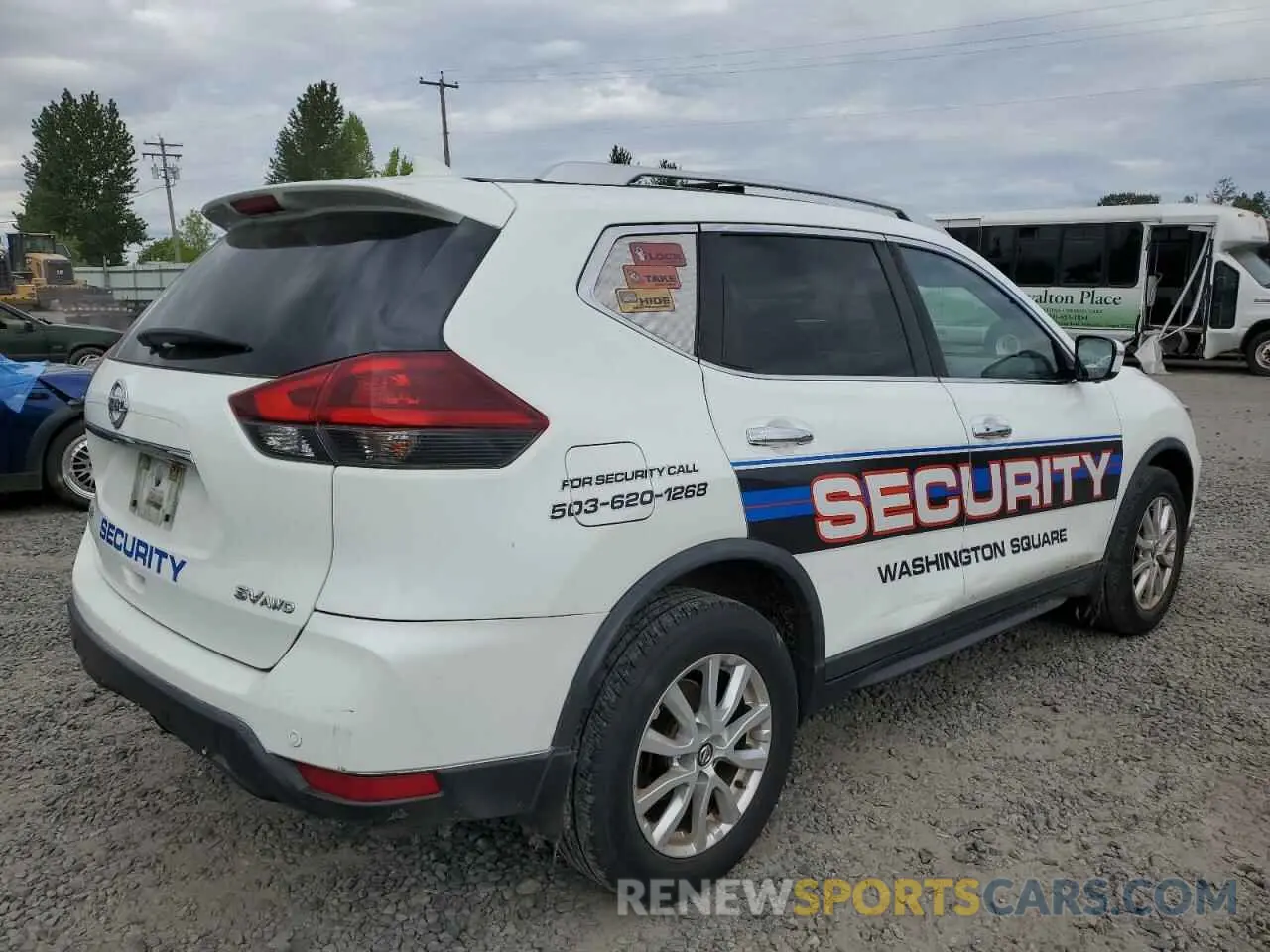 3 Photograph of a damaged car KNMAT2MVXKP500190 NISSAN ROGUE 2019