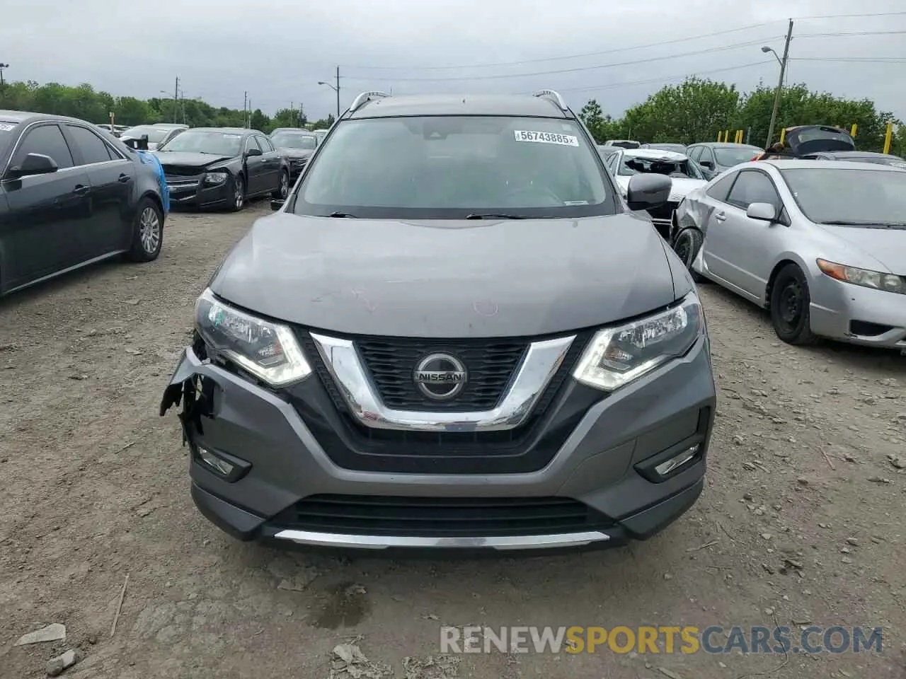 5 Фотография поврежденного автомобиля KNMAT2MVXKP501615 NISSAN ROGUE 2019