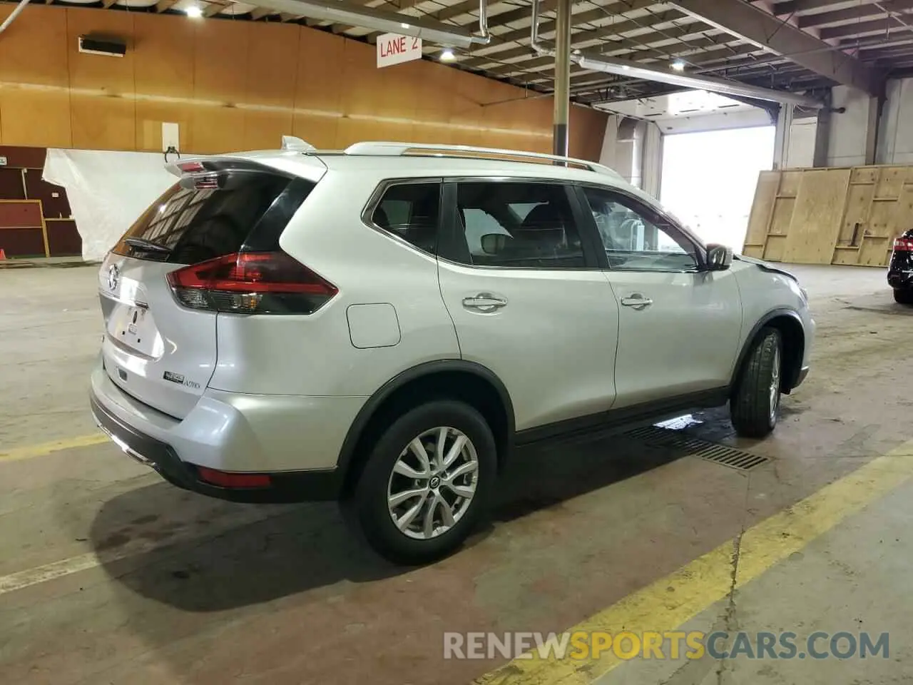 3 Photograph of a damaged car KNMAT2MVXKP505602 NISSAN ROGUE 2019