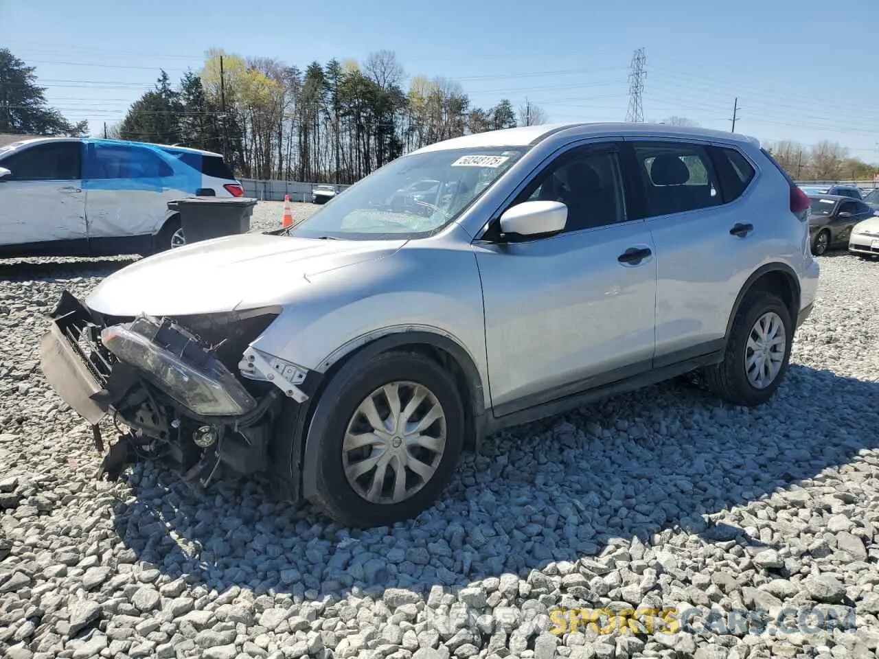 1 Photograph of a damaged car KNMAT2MVXKP527180 NISSAN ROGUE 2019