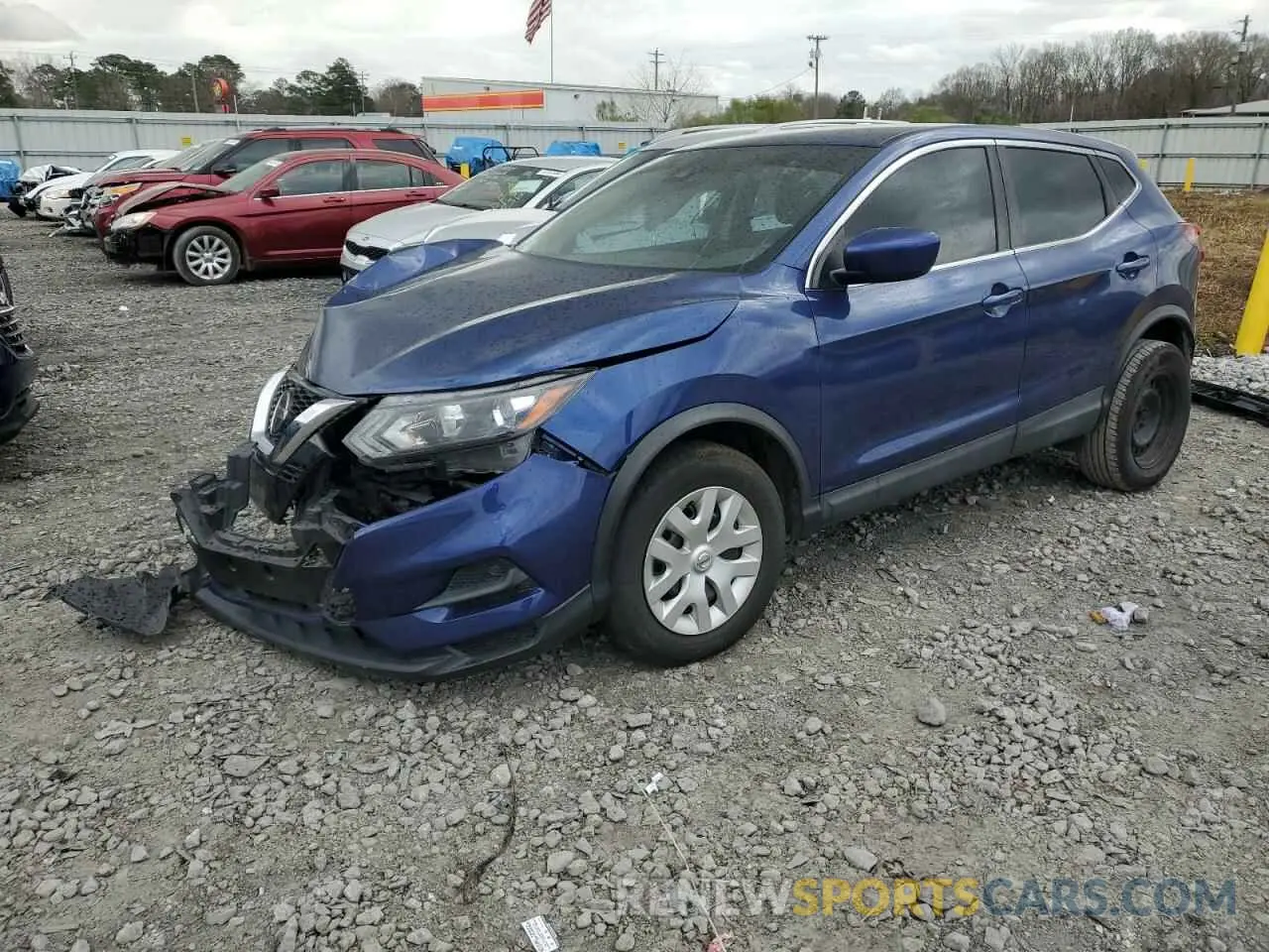 1 Photograph of a damaged car JN1BJ1CV4LW267729 NISSAN ROGUE 2020