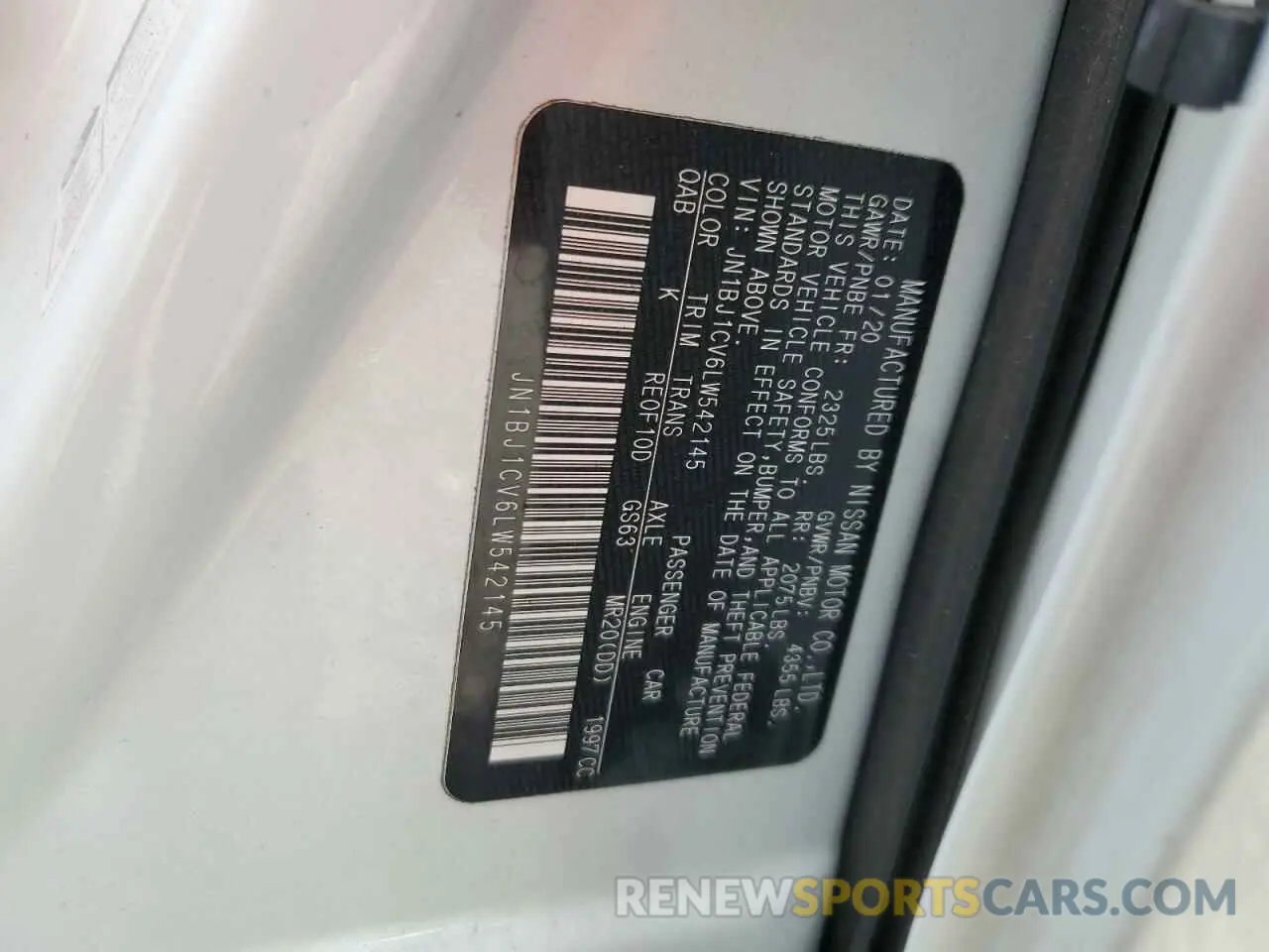 15 Photograph of a damaged car JN1BJ1CV6LW542145 NISSAN ROGUE 2020