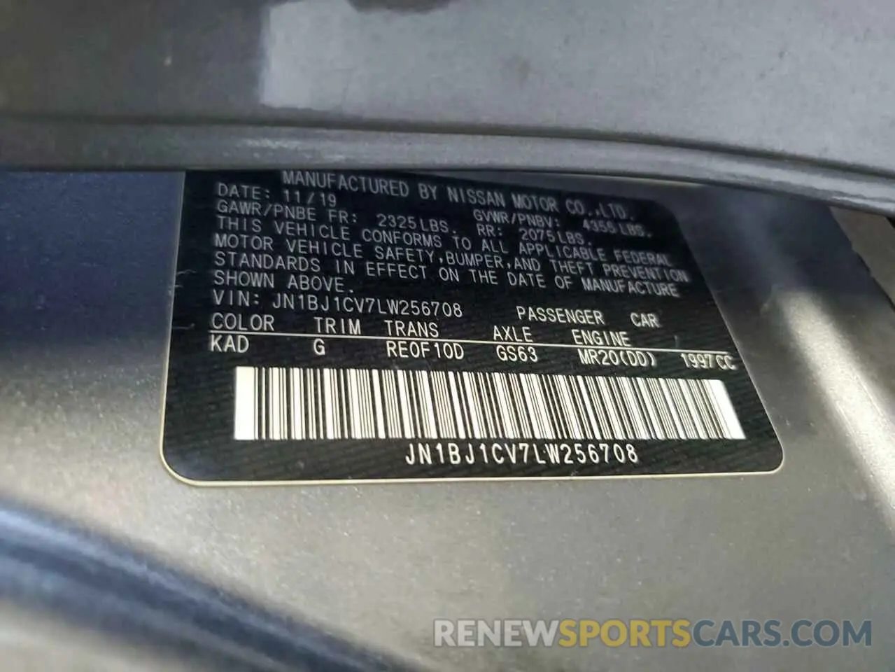 13 Фотография поврежденного автомобиля JN1BJ1CV7LW256708 NISSAN ROGUE 2020