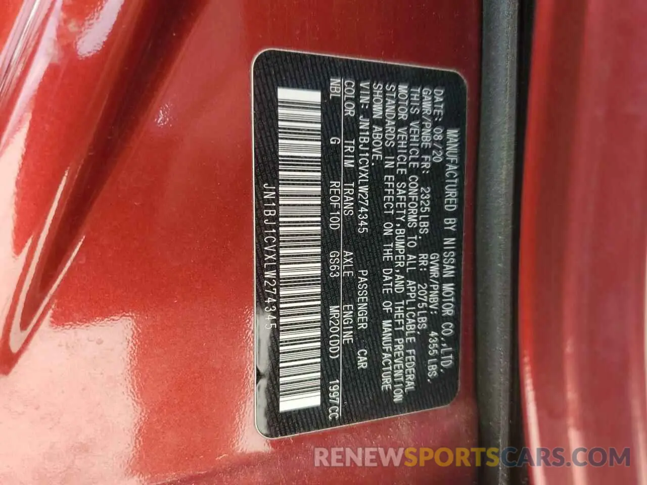 14 Фотография поврежденного автомобиля JN1BJ1CVXLW274345 NISSAN ROGUE 2020