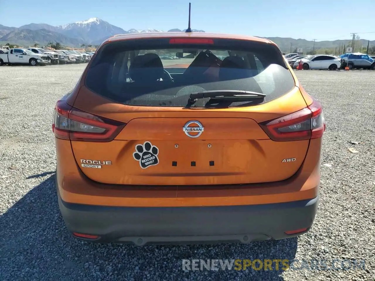 6 Photograph of a damaged car JN1BJ1CW0LW360207 NISSAN ROGUE 2020