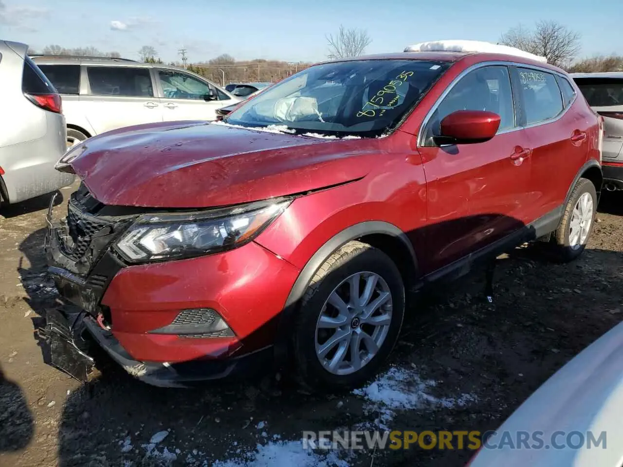 1 Photograph of a damaged car JN1BJ1CW4LW390200 NISSAN ROGUE 2020