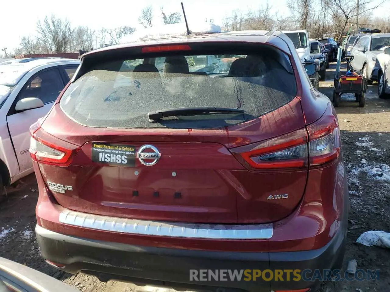 6 Photograph of a damaged car JN1BJ1CW4LW390200 NISSAN ROGUE 2020