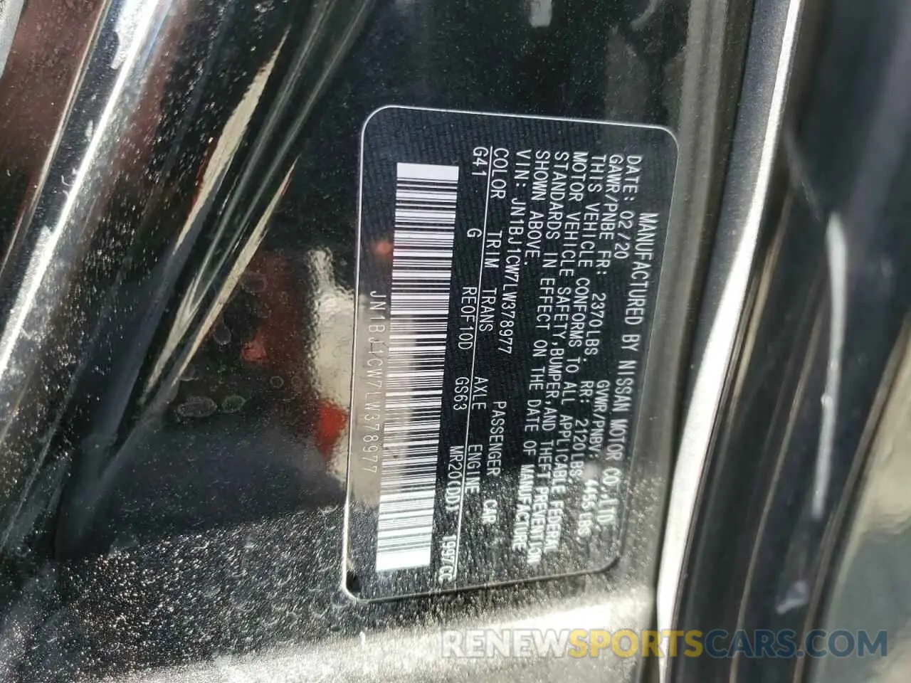 13 Фотография поврежденного автомобиля JN1BJ1CW7LW378977 NISSAN ROGUE 2020