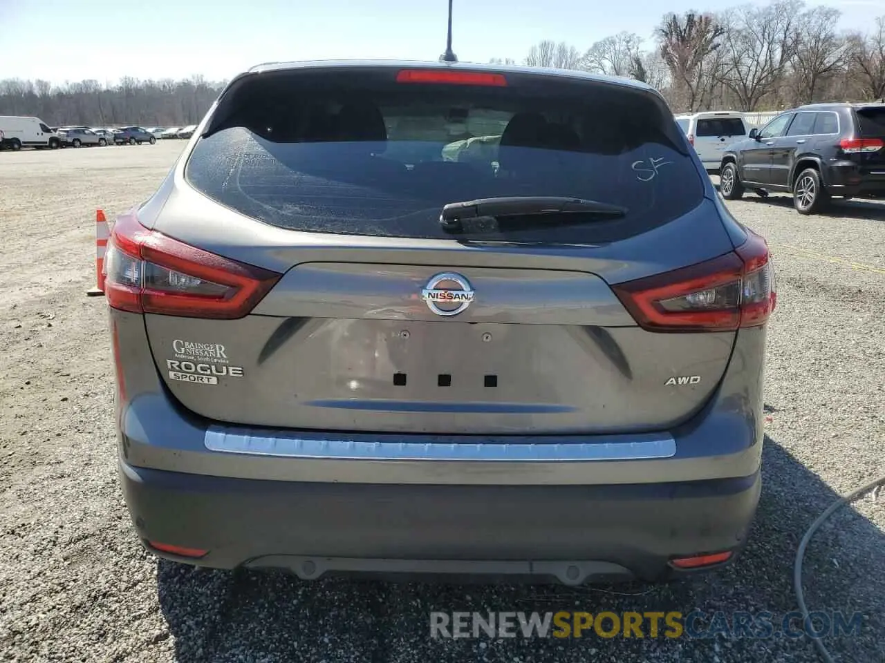 6 Photograph of a damaged car JN1BJ1CWXLW375670 NISSAN ROGUE 2020