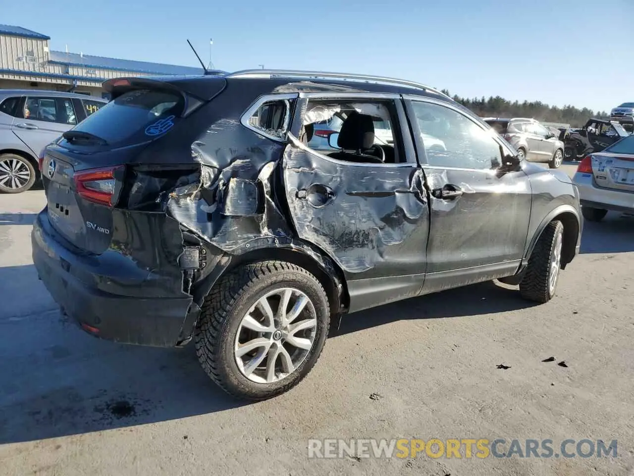 3 Фотография поврежденного автомобиля JN1BJ1CWXLW640491 NISSAN ROGUE 2020