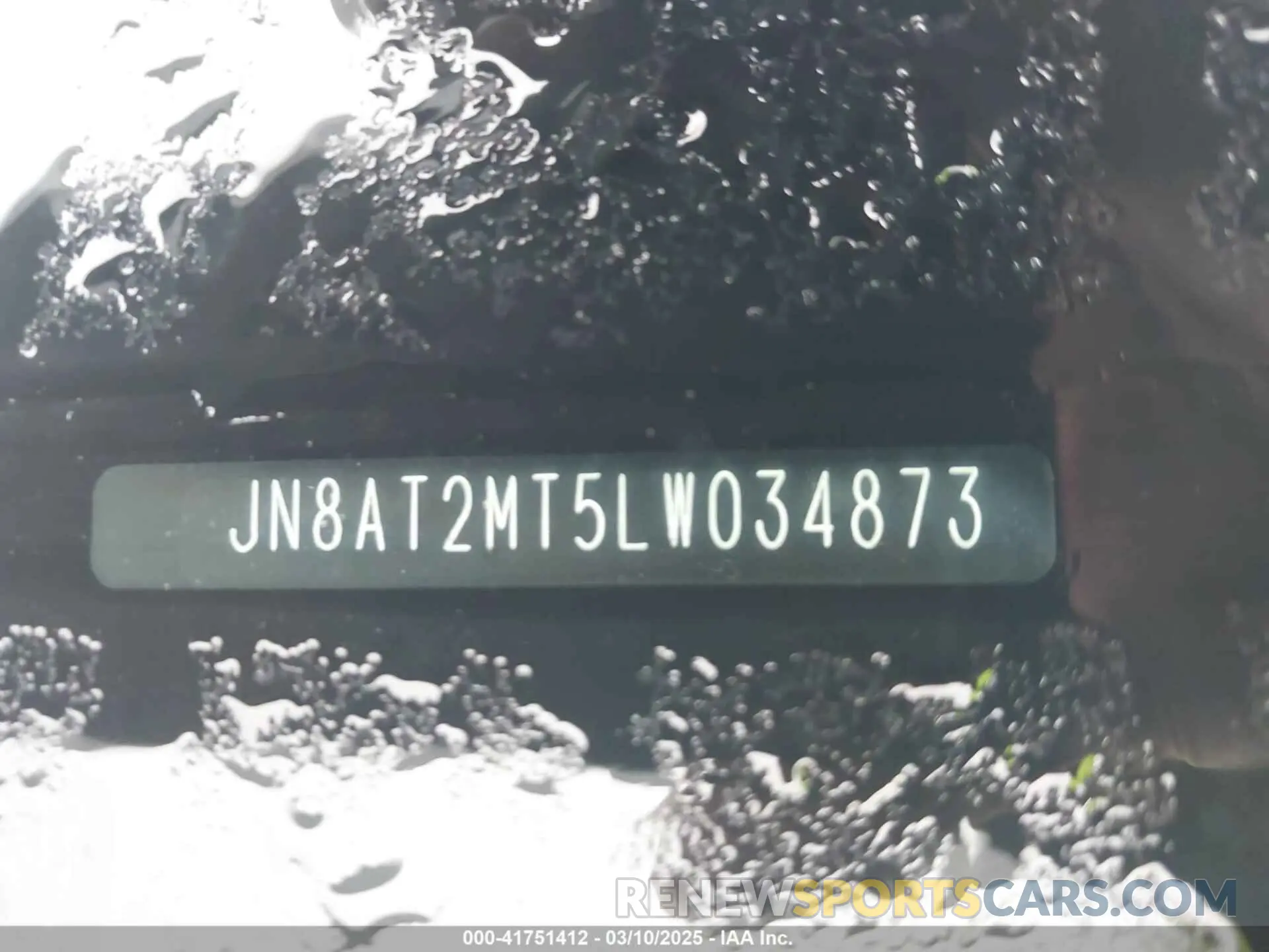 9 Photograph of a damaged car JN8AT2MT5LW034873 NISSAN ROGUE 2020