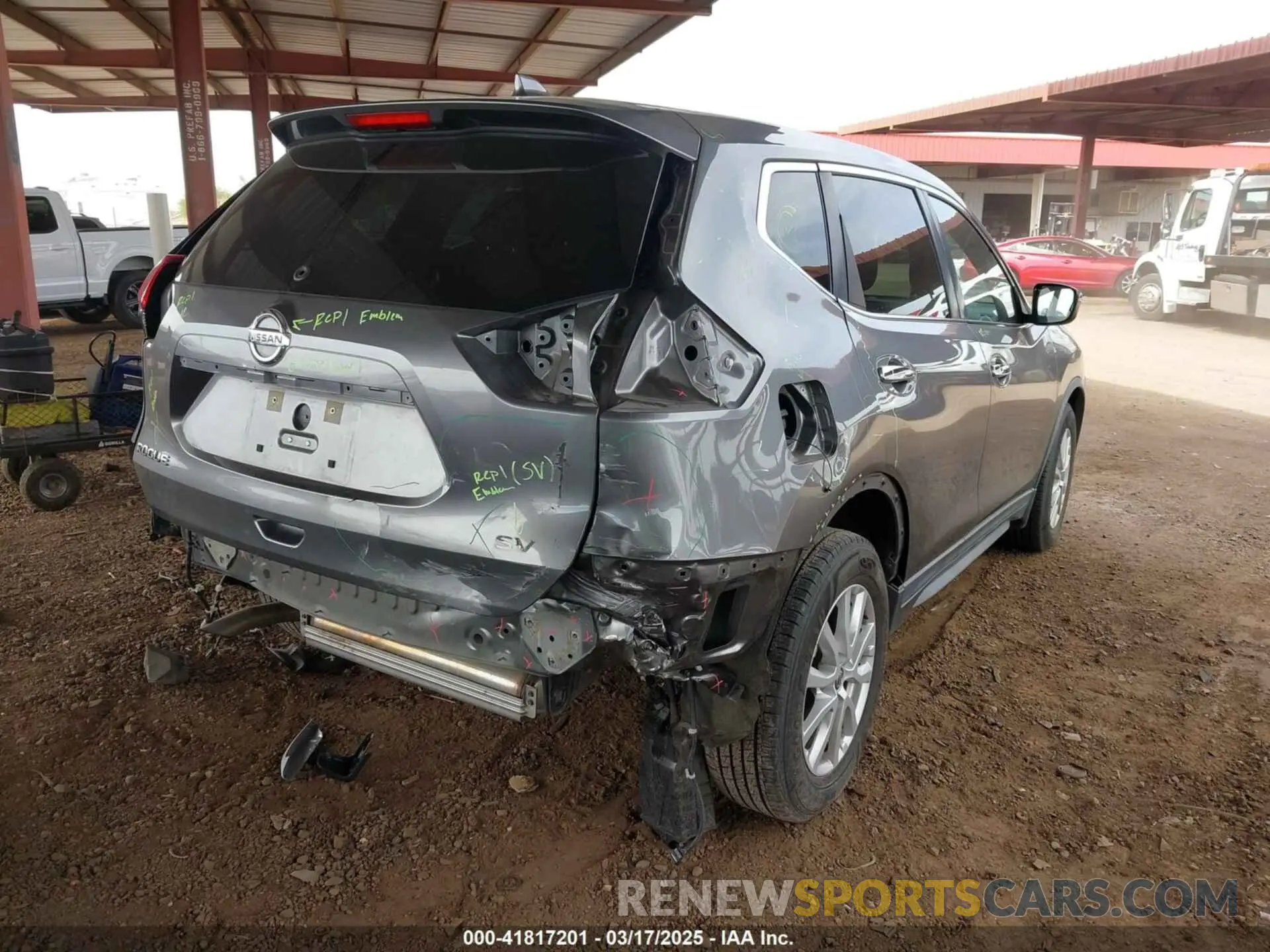 4 Photograph of a damaged car KNMAT2MT2LP521910 NISSAN ROGUE 2020