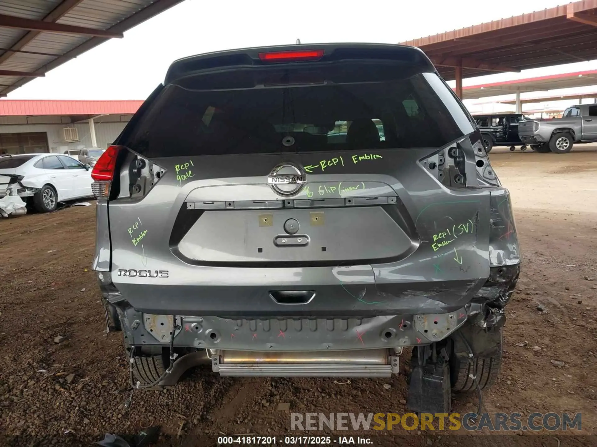 6 Photograph of a damaged car KNMAT2MT2LP521910 NISSAN ROGUE 2020