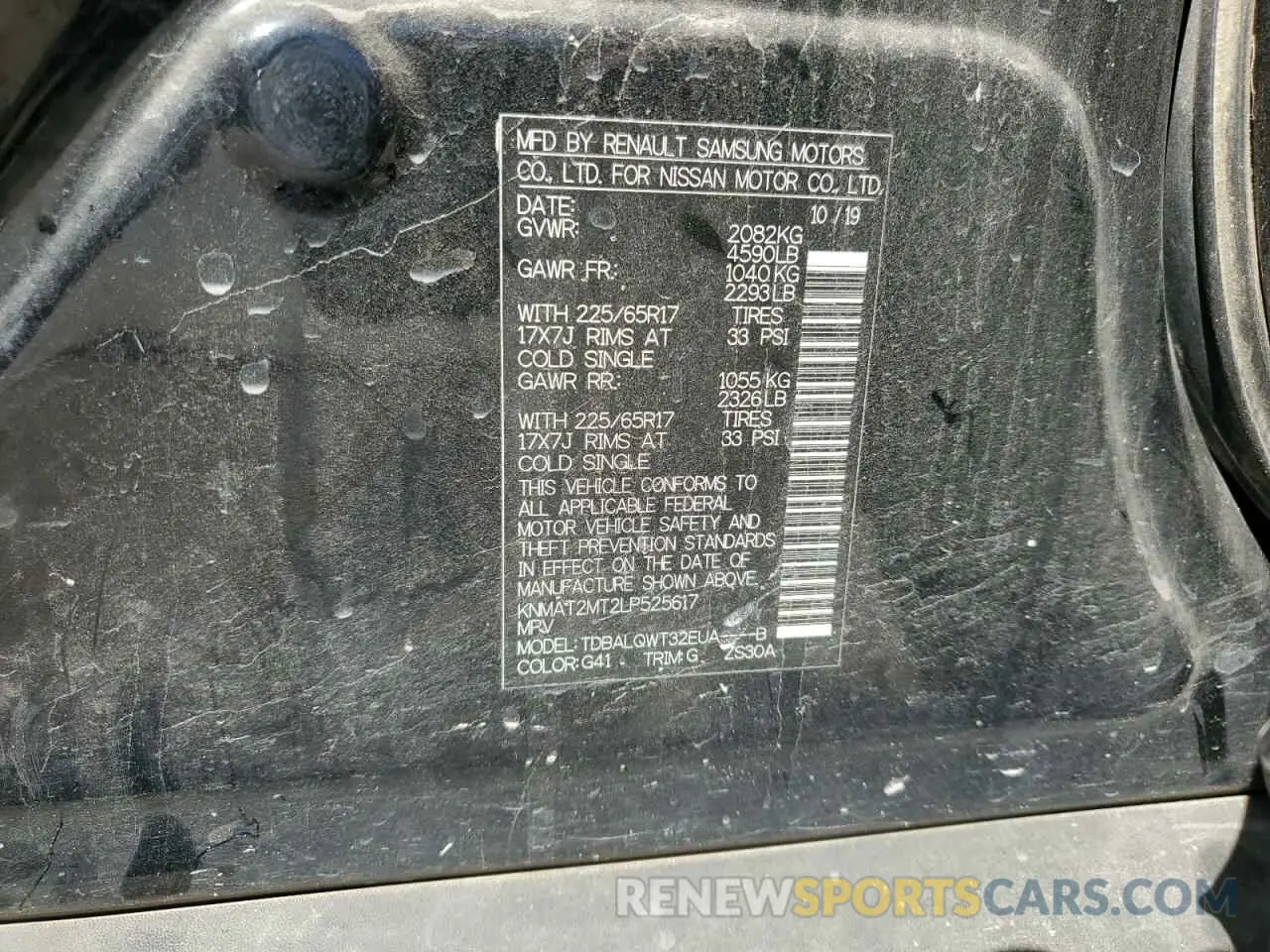 13 Фотография поврежденного автомобиля KNMAT2MT2LP525617 NISSAN ROGUE 2020