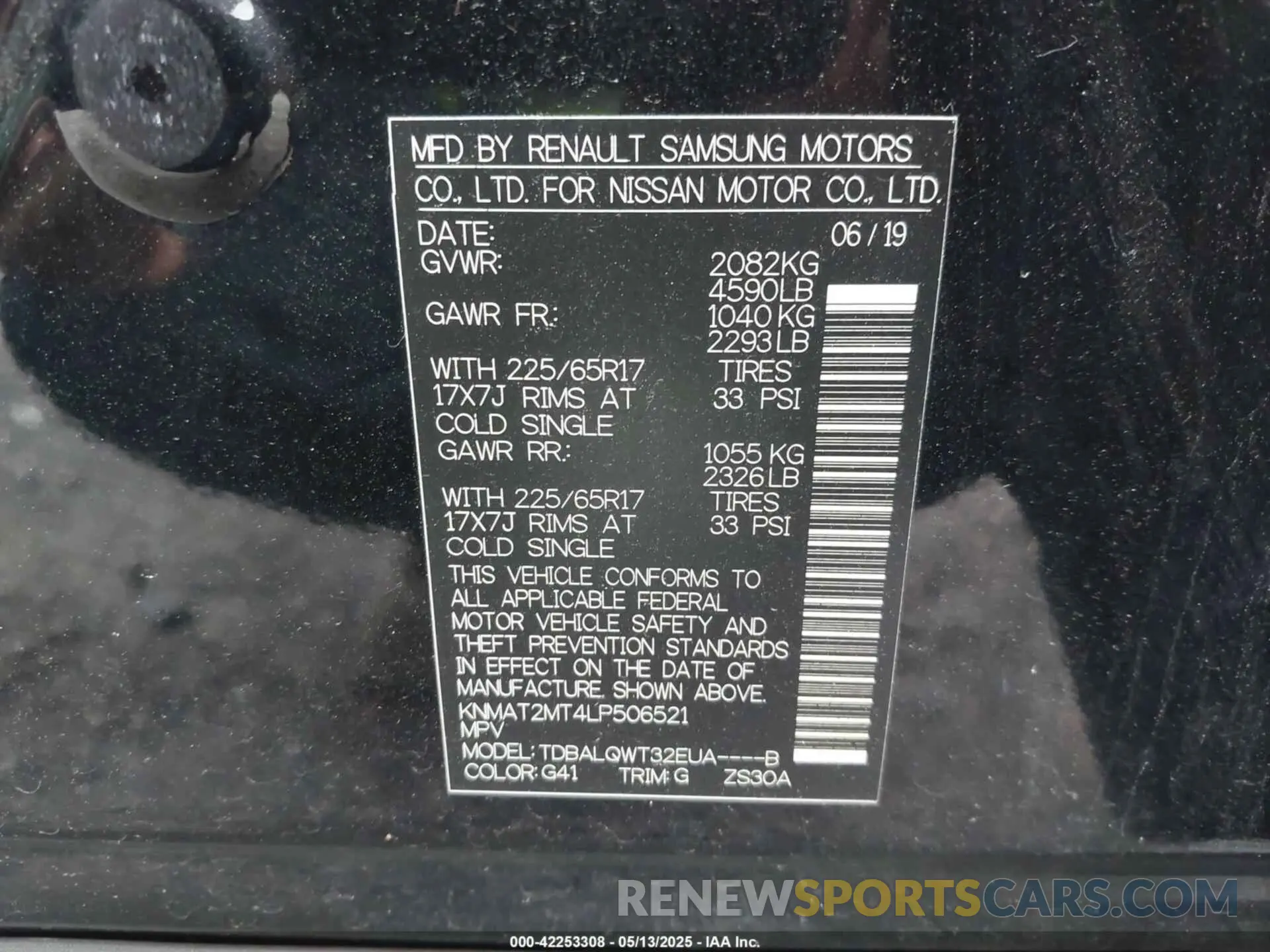 9 Photograph of a damaged car KNMAT2MT4LP506521 NISSAN ROGUE 2020