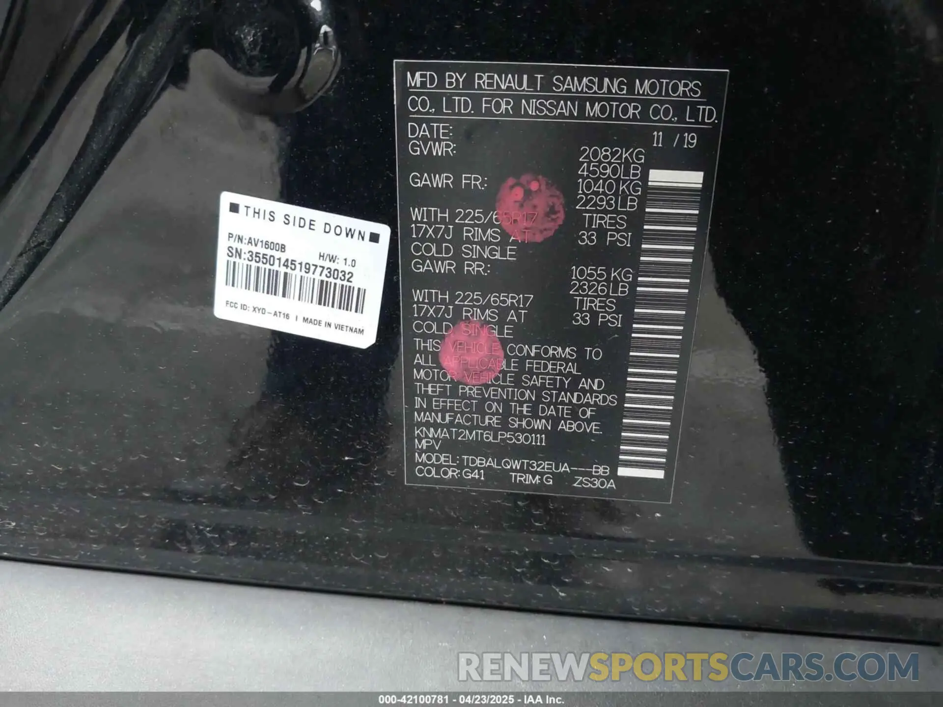 9 Photograph of a damaged car KNMAT2MT6LP530111 NISSAN ROGUE 2020